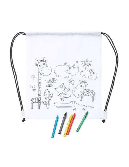 Mochila para colorear publicidad - Wizzy