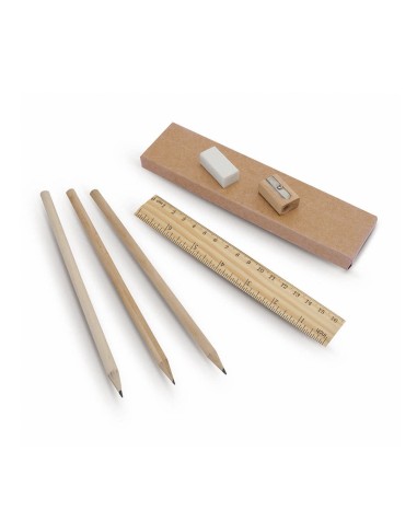 Set de escritura de madera y cartón... Set de escritura de madera y cartón...