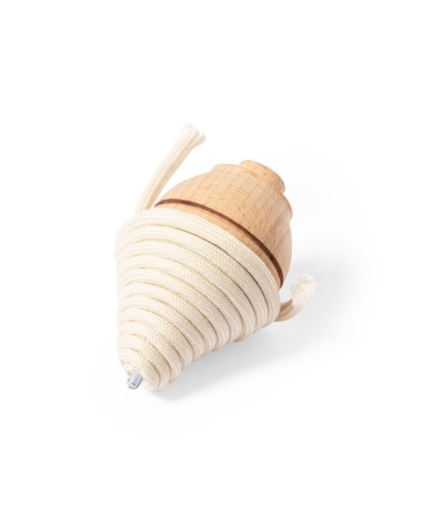 view of the customizable classic wooden spinning top