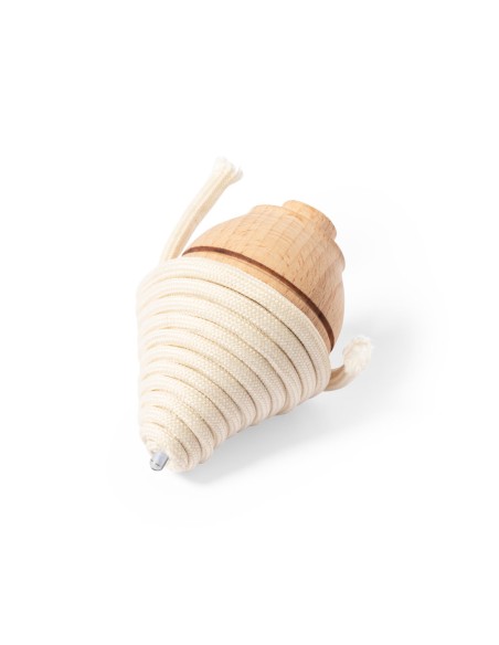 view of the customizable classic wooden spinning top