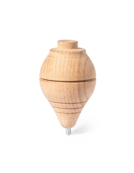 wooden spinning top for corporate advertising