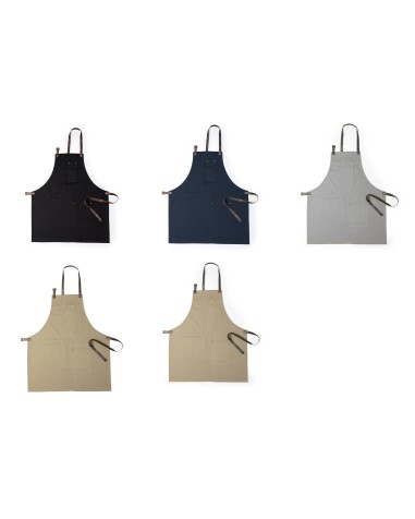 Tablier en coton personnalisable -...