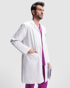 Long-sleeved service gown, men's size - VACCINE MAN