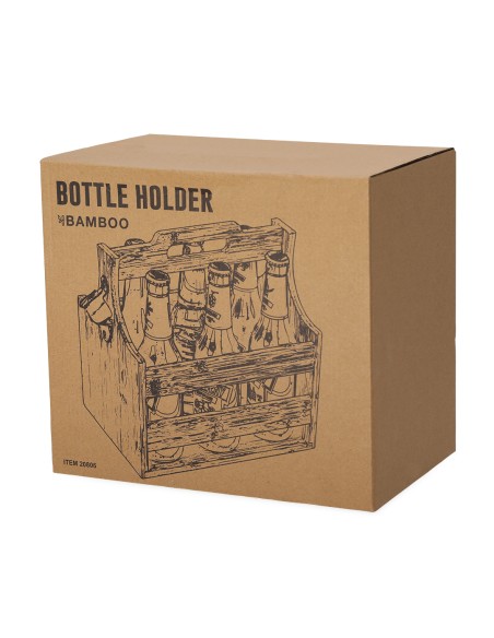 Portabotellas de Bambu Personalizable - Voxen