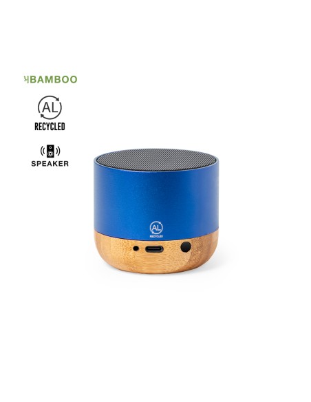 Altavoz aluminio reciclado y bambú personalizado - Lops