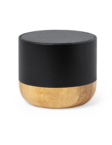 Customised recycled aluminium and bamboo speaker - Lops