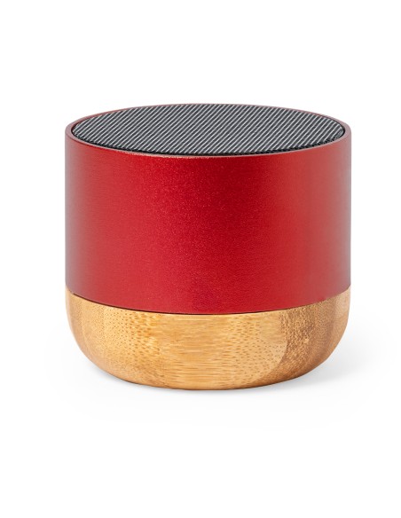 Customised recycled aluminium and bamboo speaker - Lops