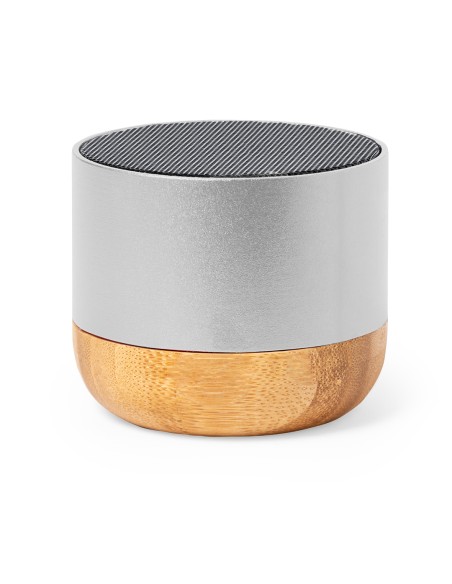 Customised recycled aluminium and bamboo speaker - Lops