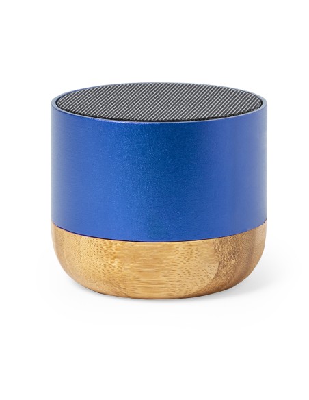 Customised recycled aluminium and bamboo speaker - Lops