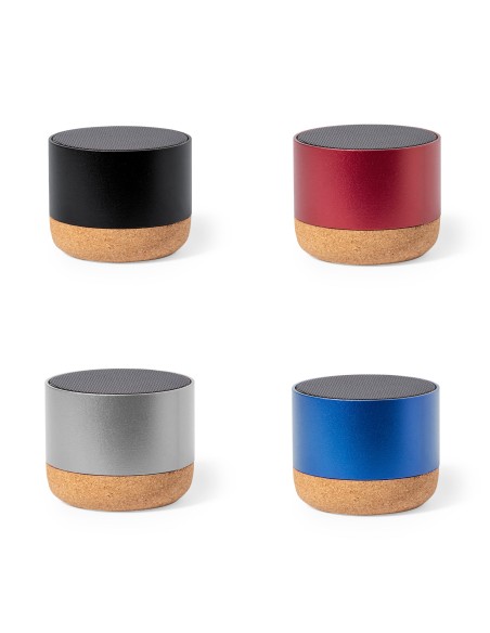 Recycled aluminum and cork speaker 3W - Moore