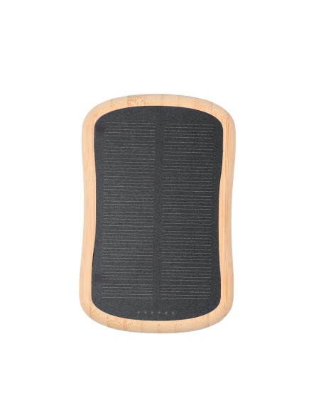 Bateria 5000mAh amb carregador Solar Sense fil de bambú - Gustaf