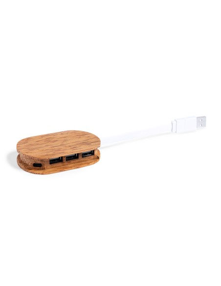 Port USB (1 Port Type C et 3 Ports USB 2.0) coque de noix de coco - Dagobat