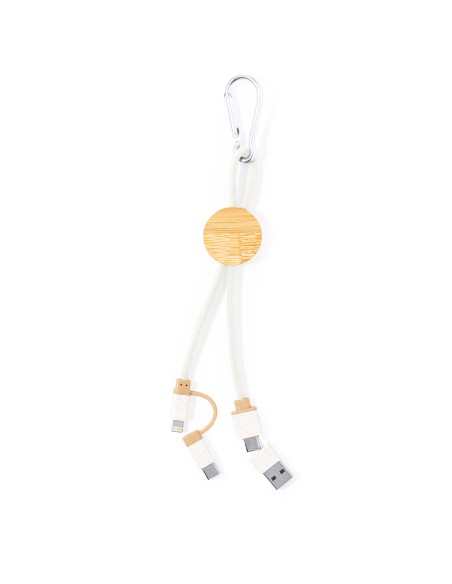Cable Cargador (Micro USB, Tipo C, Lightning) Personalizable - Denny