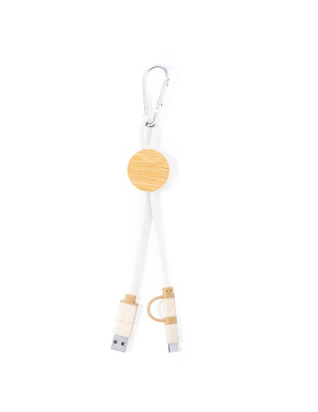 Cable Cargador (Micro USB, Tipo C, Lightning) Personalizable - Denny