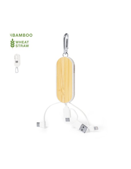 Câble de chargeur avec mousqueton (Type C, USB, Lightning et Micro USB) - Abby