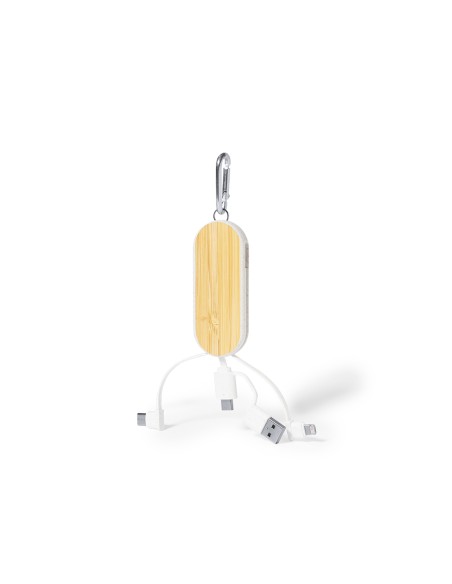 Câble de chargeur avec mousqueton (Type C, USB, Lightning et Micro USB) - Abby