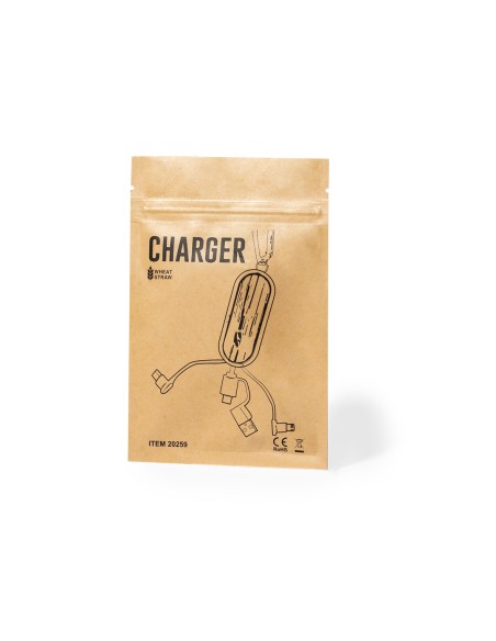 Câble de chargeur avec mousqueton (Type C, USB, Lightning et Micro USB) - Abby