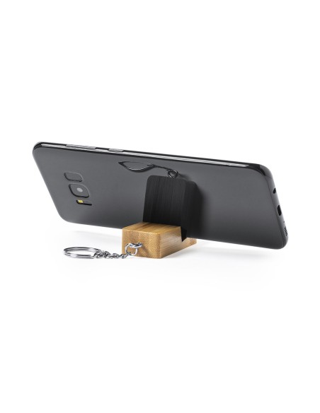 Keychain with multi-connection charger cables and mobile support - Drusek