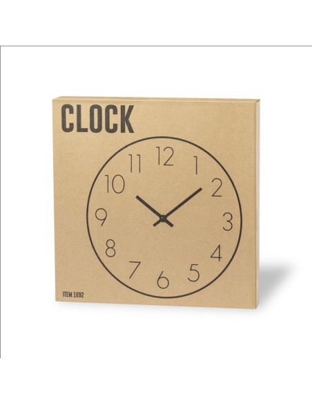 Wall clock, made of wood, customizable with your logo - Kajim
