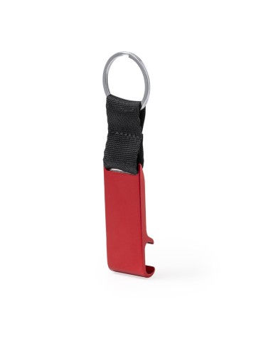 Recycled aluminum keychain with... Recycled aluminum keychain with...