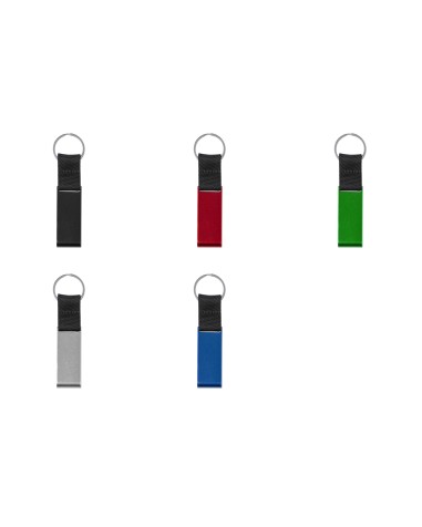 Porte-clés en aluminium recyclé avec...