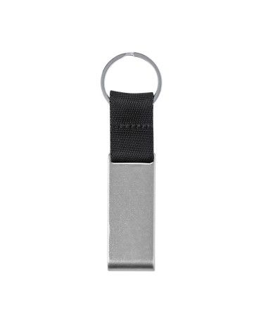 Recycled aluminum keychain with... Recycled aluminum keychain with...