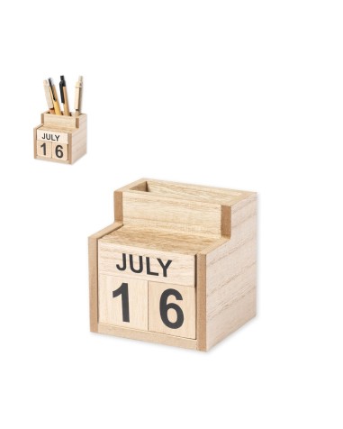 Lapicero de madera con Calendario... Lapicero de madera con Calendario...