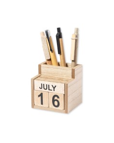 Porte-stylo en bois avec...