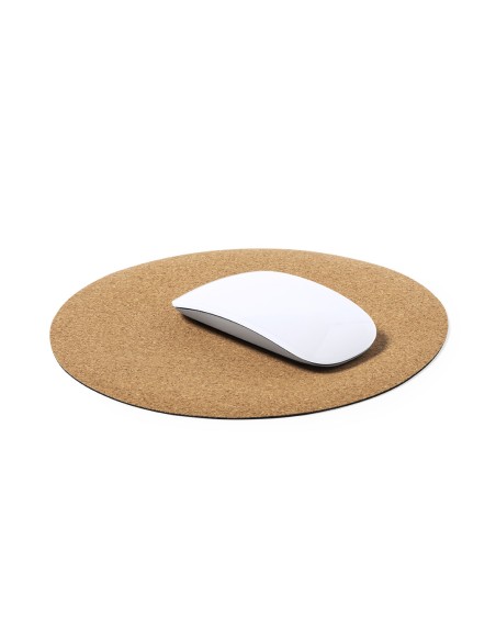 Non-slip cork computer mouse pad 20Øcm - Topick