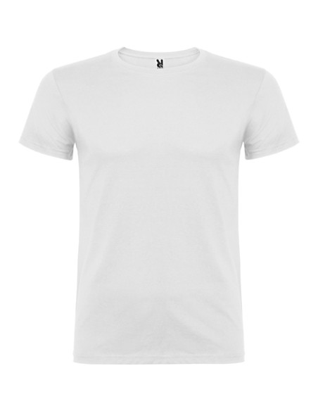 Customizable short-sleeved white Begale cotton t-shirt