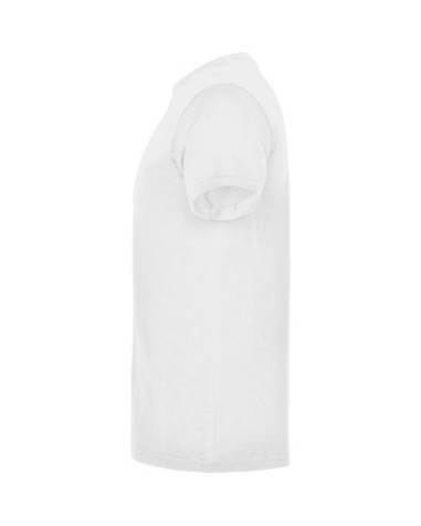 vista lateral camiseta algodón promocional personalizable con tu logo blanca