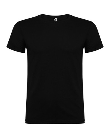 camiseta de manga corta de algodón personalizable con tu diseño beagle negro