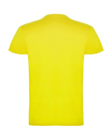 Camiseta personalizable para empresas en color amarillo, ideal para merchandising y marketing