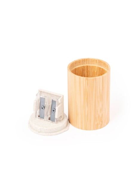 Bamboo and ABS Wheat Straw Pencil Sharpener - Dilaver