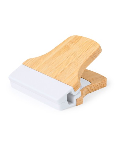 Pinza porta notas de bambú con imán... Pinza porta notas de bambú con imán...