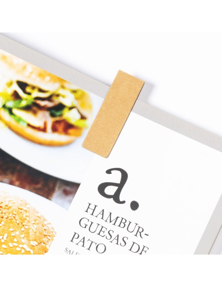 Recycled cardboard bookmark with advertising magnet - Jofry