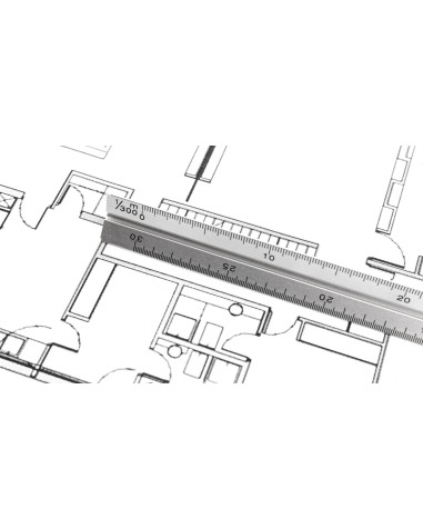 Customisable 30cm aluminium ruler -... Customisable 30cm aluminium ruler -...