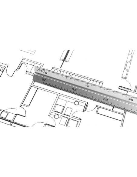 Customisable 30cm aluminium ruler - Thirty