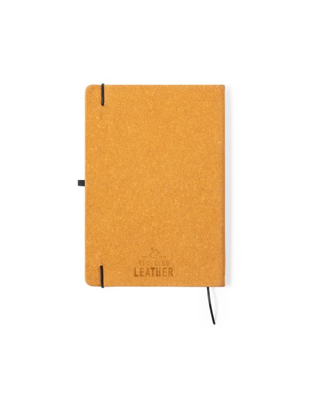 Bloc Notes A5 amb tapes de cuir reciclat i 100 fulles a ratlles - Tefan