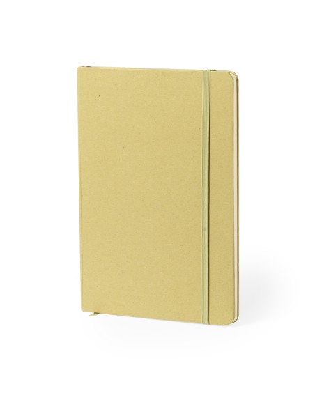 A5 Notepad made from recycled food waste paper, 80 lined sheets - Faty