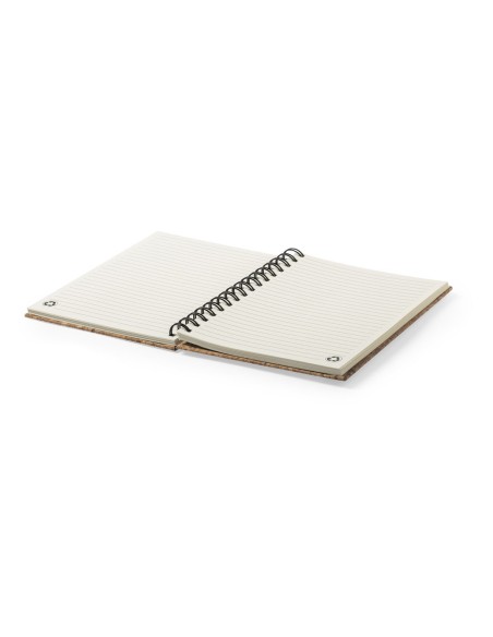 A5 notebook with cork covers and 100 lined holes - Xiankal