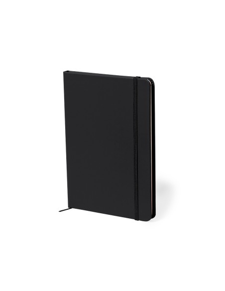 A5 Notepad with recycled leatherette covers and 100 lined sheets - Zimax