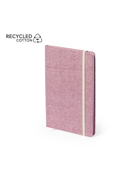 Bloc-notes A5 Couvertures en coton recyclé et 100 feuilles unies - Chancey
