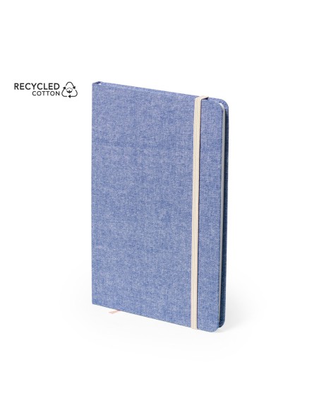 Bloc-notes A5 Couvertures en coton recyclé et 100 feuilles unies - Chancey