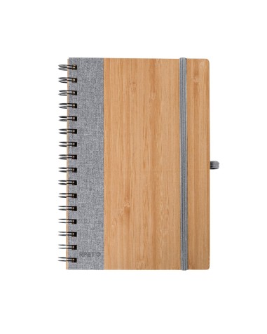 Llibreta A5 amb tapes de Bambu i 80... Llibreta A5 amb tapes de Bambu i 80...