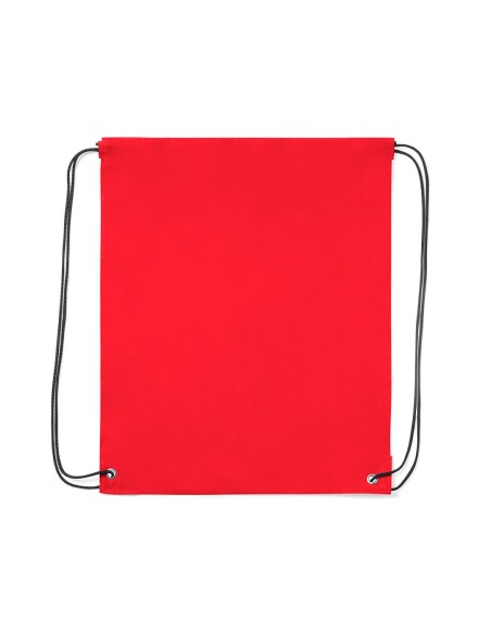 Motxilla cordes tipus sac feta de polièster personalitzable de color vermell