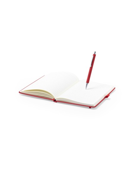 Bloc-notes A5 avec 100 feuilles lignées et stylo - Robin