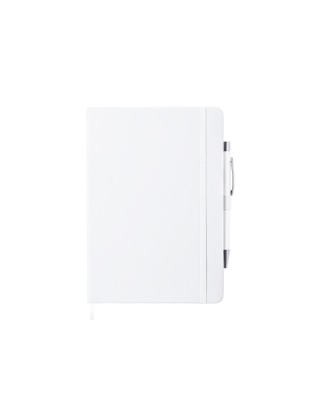 A5 Notepad with 100 lined sheets and pen - Robin