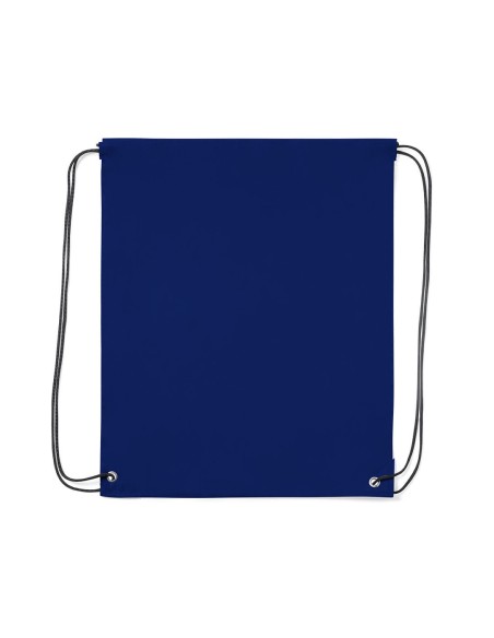 Sac à dos personnalisable en polyester bleu avec cordon de serrage