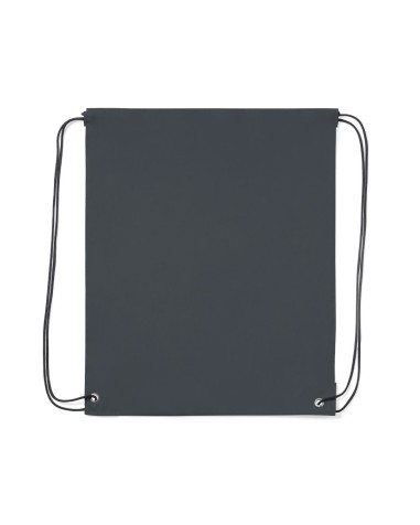 Sac à dos personnalisable en polyester bleu marine avec cordon de serrage